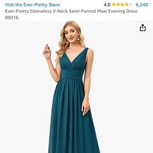 Plus size Semi formal Maxi evening dress
